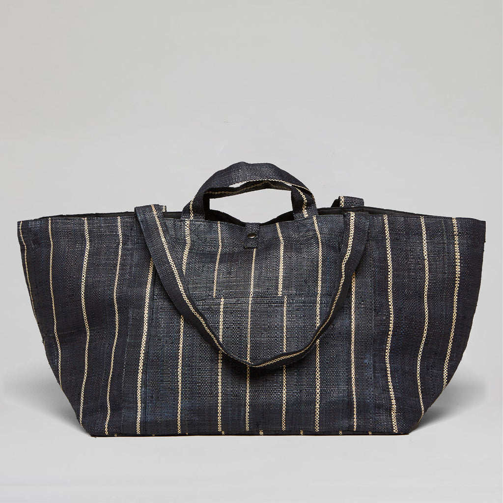 SHOPPING GRAND-NOIR PIN STRIP/NATUREL