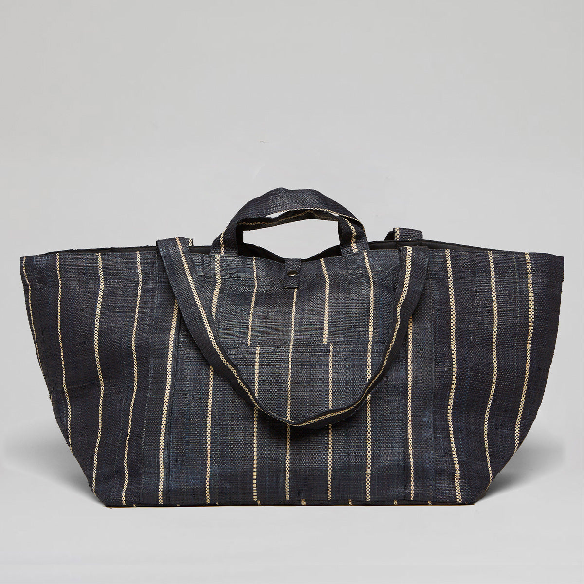 SHOPPING GRAND-NOIR PIN STRIP/NATUREL