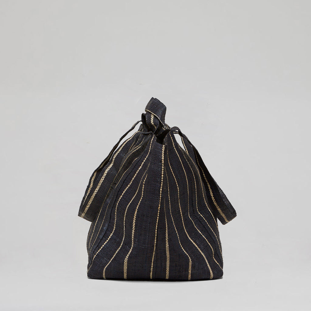 SHOPPING GRAND-NOIR PIN STRIP/NATUREL