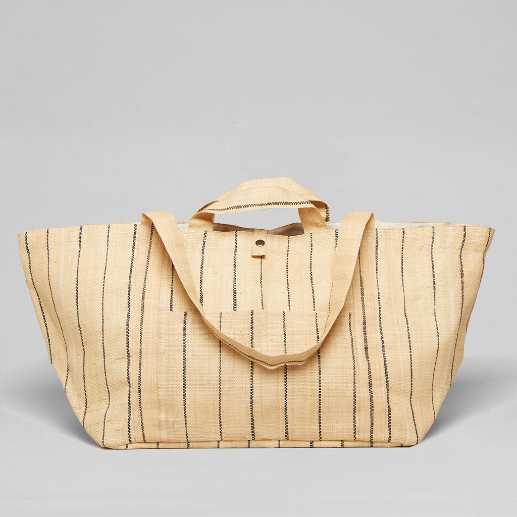 SHOPPING GRAND-NATUREL PIN STRIP/NOIR