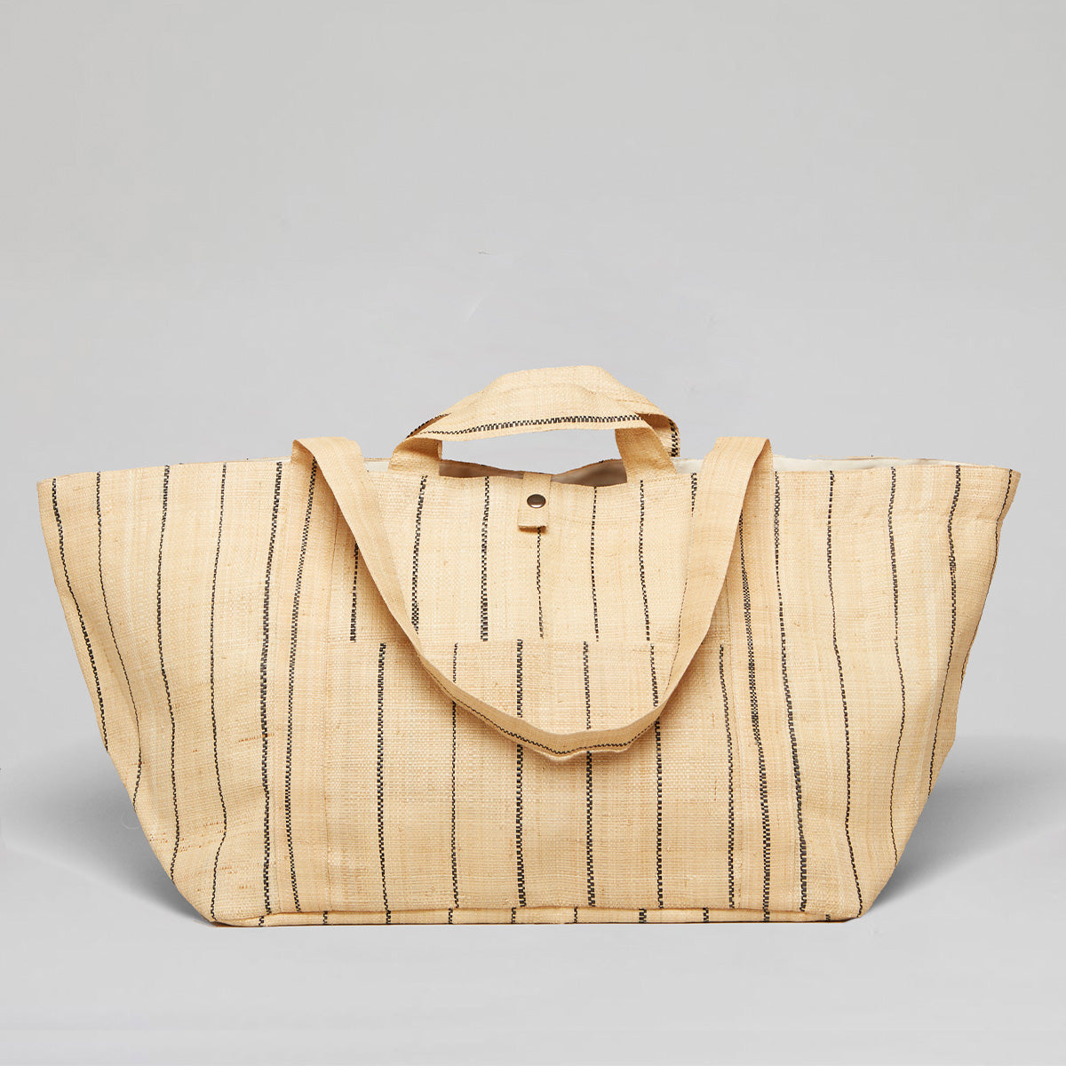 SHOPPING GRAND-NATUREL PIN STRIP/NOIR
