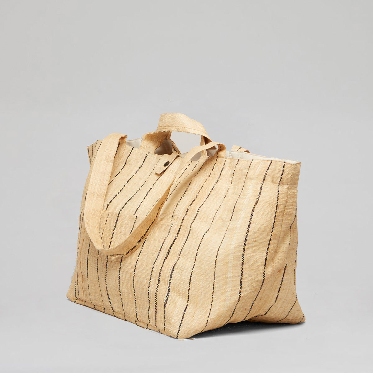 SHOPPING GRAND-NATUREL PIN STRIP/NOIR