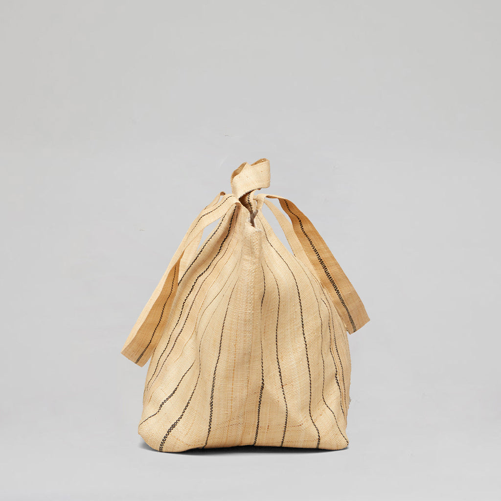 SHOPPING GRAND-NATUREL PIN STRIP/NOIR