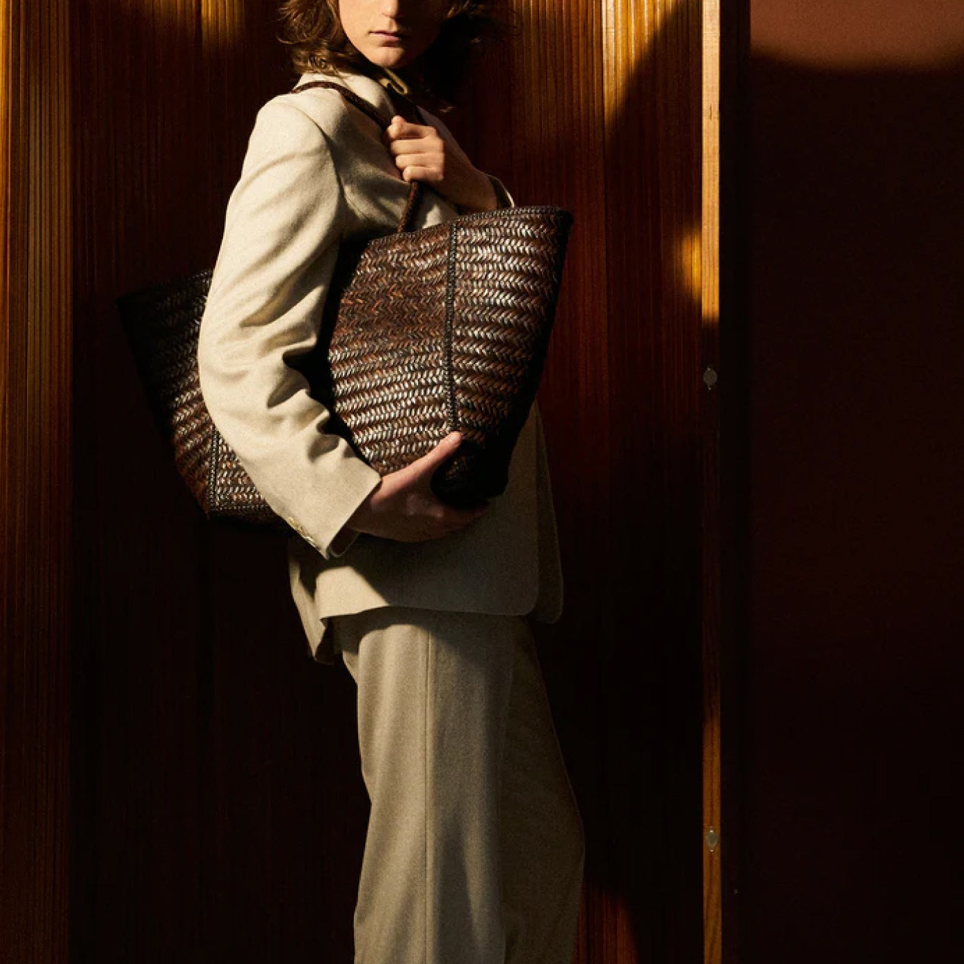 JANVIER CUIR GRAND UMBER