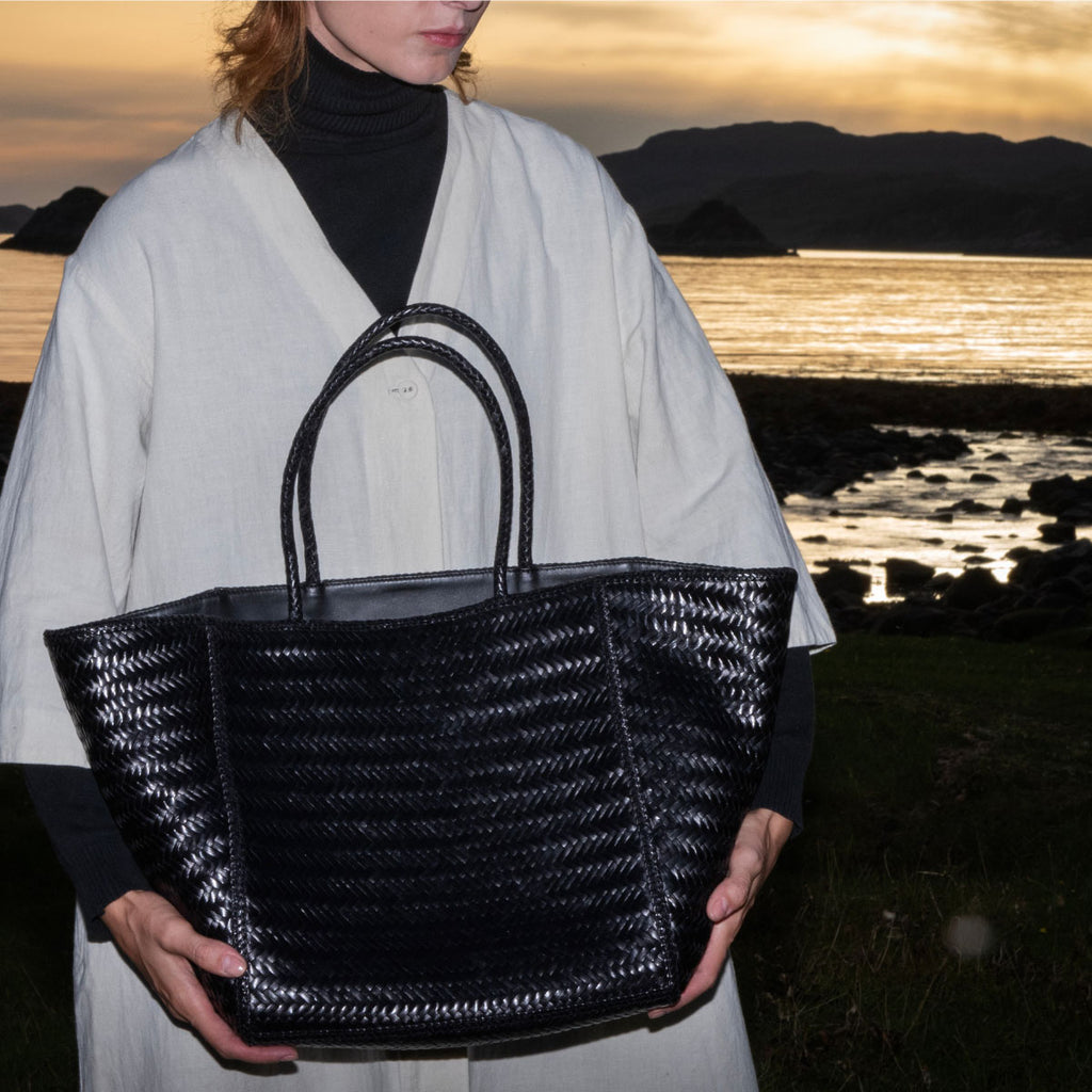 JANVIER CUIR GRAND BLACK