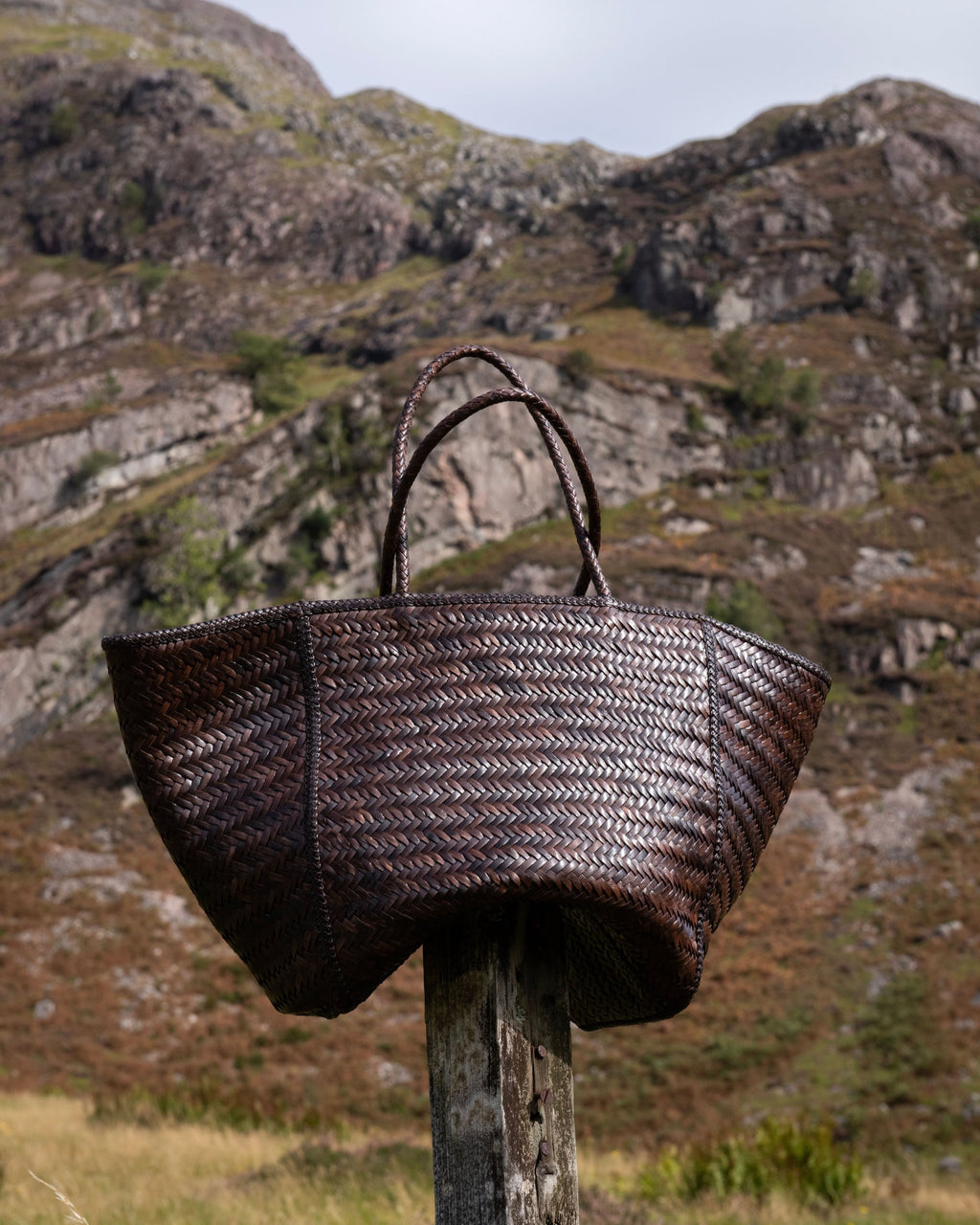 JANVIER CUIR GRAND UMBER