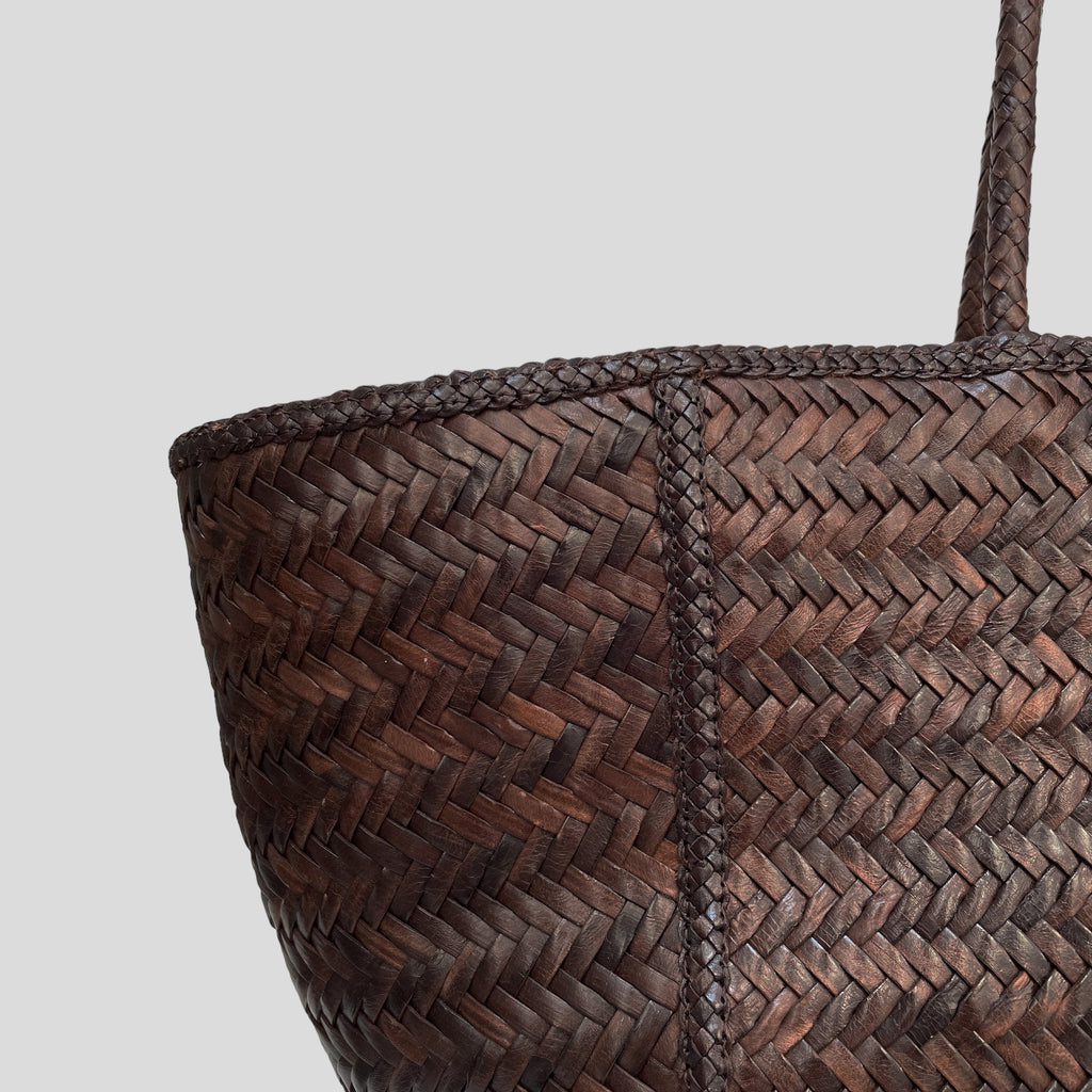 JANVIER CUIR GRAND UMBER